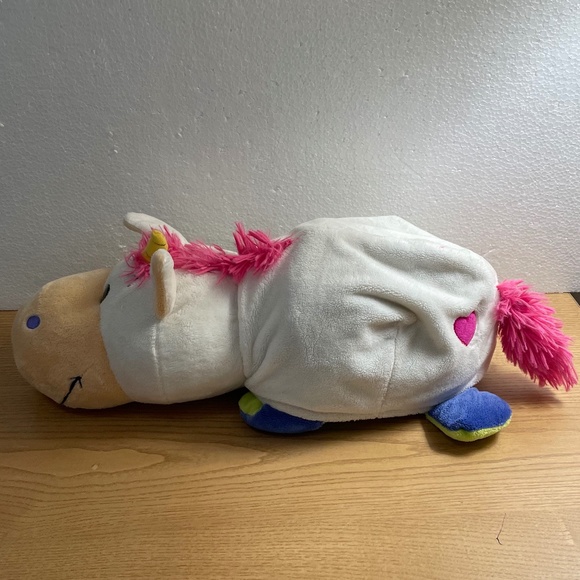 Flip a Zoo Imogen Dragon Flips to Persephone Unicorn Plush Reversible Toy Lg 20” - Picture 6 of 14